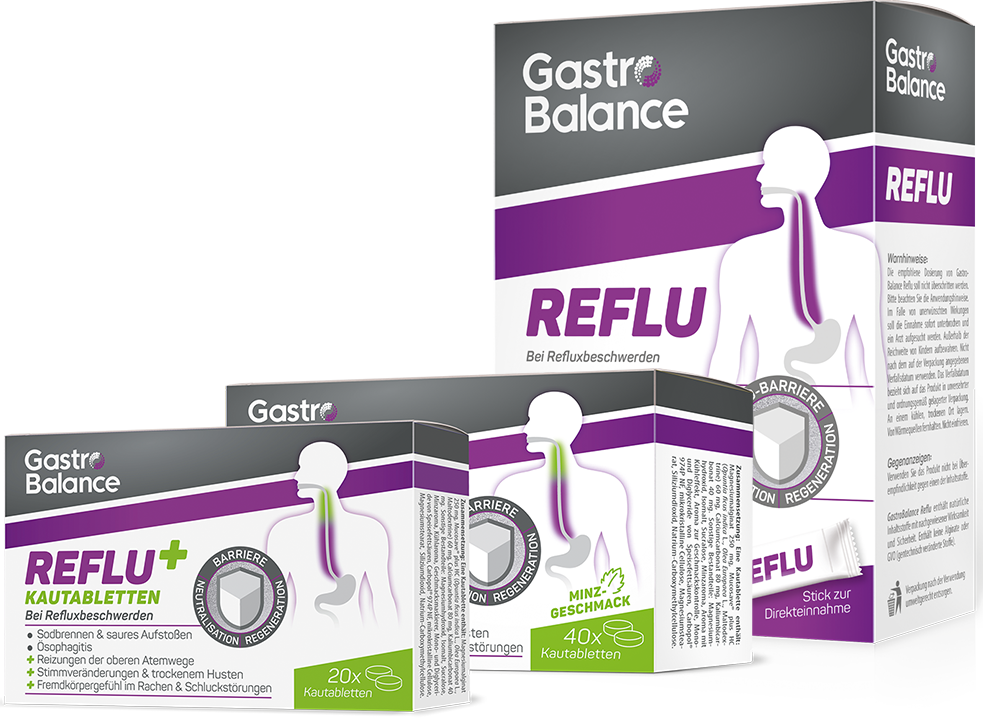4-fach Power gegen Reflux und Sodbrennen